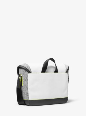 Cooper Pebbled Leather and Mesh Bike Bag