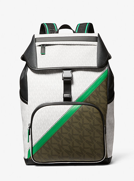 Cooper Two-Tone Logo Stripe Backpack