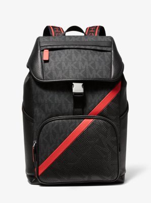 Cooper Logo Embossed Leather Backpack