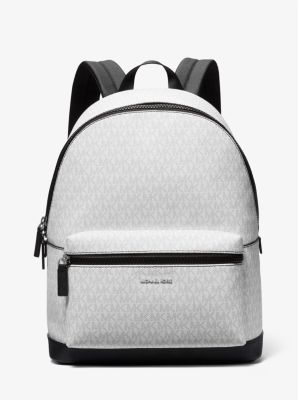 Michael Kors Cooper Black Signature PVC Graphic Logo Backpack Bookbag Bag