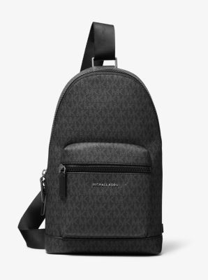 Michael Kors Genuine Men's Greyson Canvas Logo Backpack Admiral Blue $398