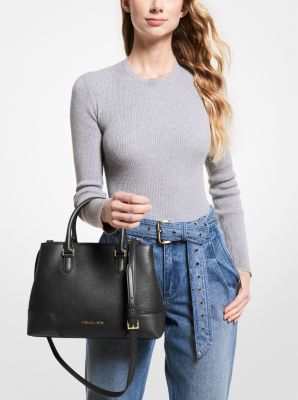 Crosby Medium Pebbled Leather Satchel Michael Kors