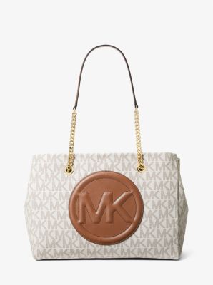 Michael Kors Jet Set Medium Top Zip Pochette Bruin