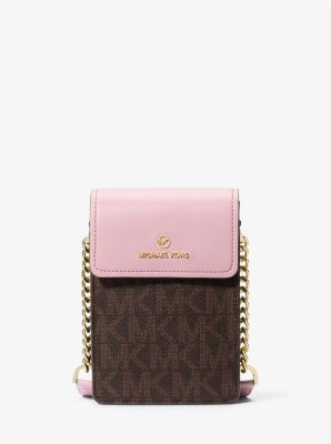 Jet Set Charm Small Signature Logo Smartphone Crossbody Bag Michael Kors