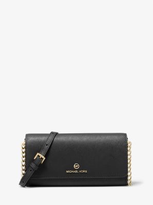 Michael Kors Small Saffiano Leather Convertible Crossbody Bag (black):  Handbags