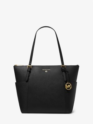 Michael Kors Jet Set Travel Large Saffiano Leather Top-zip Tote In