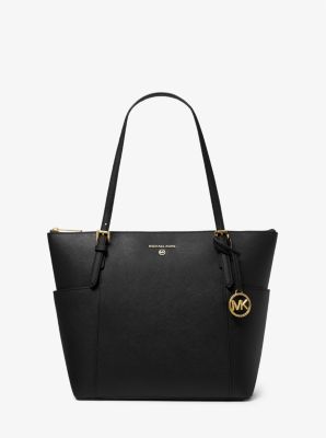 Michael Kors, Bags, Michael Kors Jet Set Medium Saffiano Leather Topzip Tote  Bag