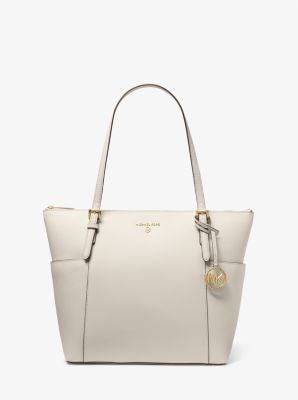 Jet Set Large Saffiano Leather Top-Zip Tote Bag