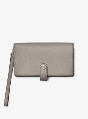 Jet Set Small Saffiano Leather Wristlet