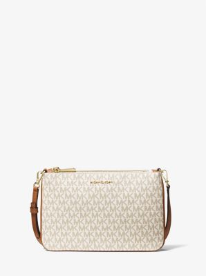 Large Logo Double-Pouch Crossbody Bag