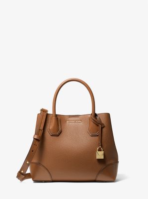 Michael kors mercer gallery small on sale pebbled leather satchel