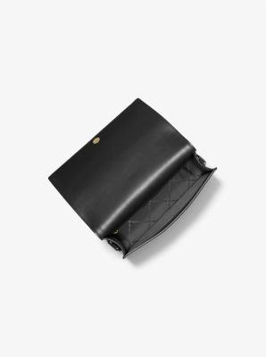 Grand sac à bandoulière Jet Set en cuir saffiano in NOIR | Michael Kors