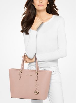 Michael Kors Jet Set Item Extra-Large Saffiano Leather Tote - Macy's