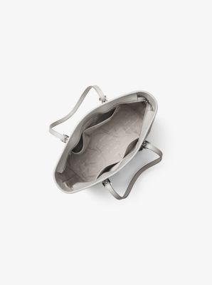 Jet Set Travel Saffiano Leather Top-Zip Tote Bag