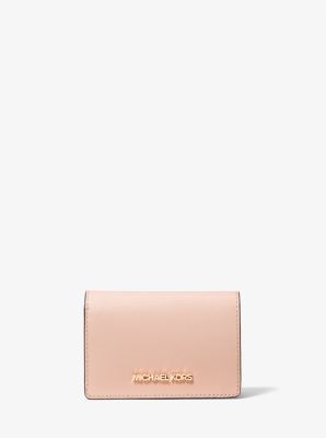 Small Two-Tone Crossgrain Leather Wallet | Michael Kors