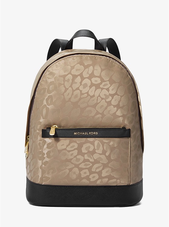 Michael Kors Morgan Medium Leopard Jacquard Backpack - Big Apple Buddy