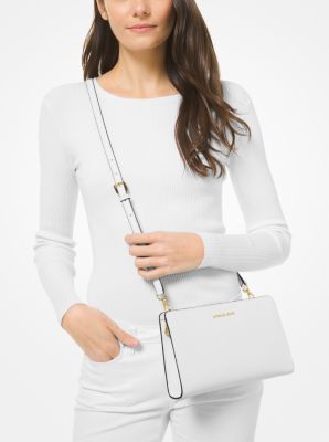 Jet Set Large Saffiano Leather Crossbody Bag