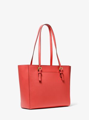 Jet Set Charm Medium Saffiano Leather Tote Bag