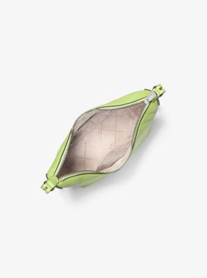 Margaret Medium Pebbled Leather Messenger Bag in LIMA BRILLANTE | Michael Kors