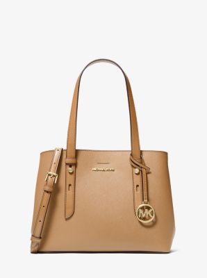 MK Shopper Mel Small Aus Saffianleder - Braun