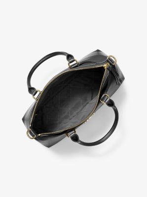 Tas Austen van leer, middelgroot in ZWART | Michael Kors