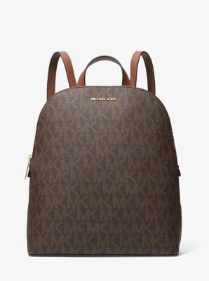 Cindy Large Signature Logo Backpack Michael Kors