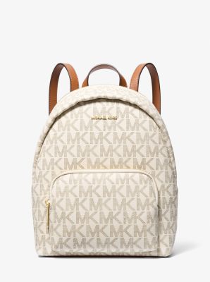 MK Rucksack Erin Medium Mit Signature-Logomuster - Natur