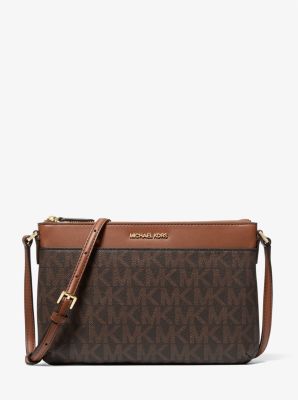 Jet Set Large Signature Logo Crossbody Bag | Michael Kors