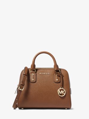 michael kors small leather satchel