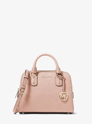 mk saffiano leather satchel