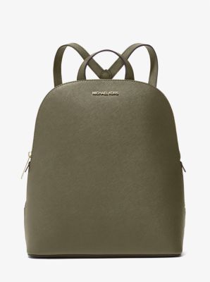 cindy large saffiano leather backpack