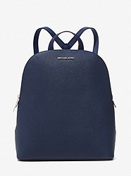 Cindy Large Saffiano Leather Backpack - NAVY - 38H8CCPB3L