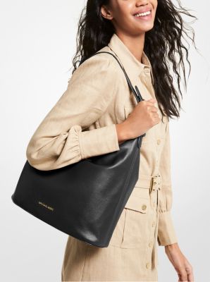 Lupita Large Leather Shoulder Bag Michael Kors