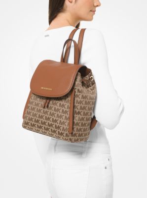 Evie Small Logo Jacquard Backpack Michael Kors