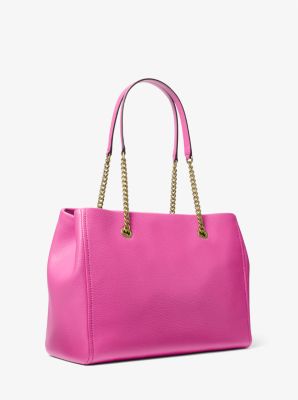 MICHAEL KORS【関税込み】Jet Set チェーン付き トートバッグ 公式アウトレット】JET SET TRAVEL トップジップ トート ラージ