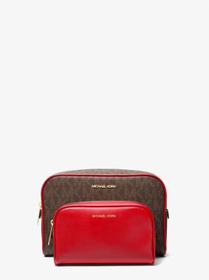 Jet Set Travel Large Signature Logo 2-in-1 Pouch | Michael Kors