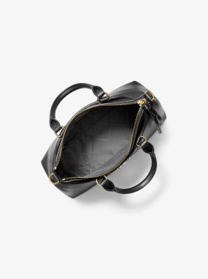 Thumbnail - MK Henkeltasche Austen Small Aus Leder - Schwarz - Michael Kors