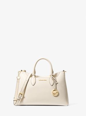 Thumbnail - MK Henkeltasche Austen Small Aus Leder - Natur - Michael Kors