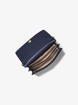 Borsa a tracolla Daniela grande con stampa logo in BLU AMMIRAGLIO | Michael Kors