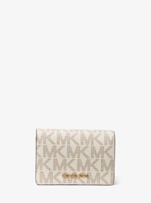 Brieftasche Jet Set Medium mit Signature-Logomuster