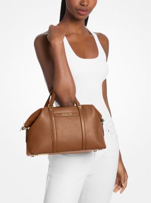 Beck Medium Leather Satchel in LUGGAGE | Michael Kors