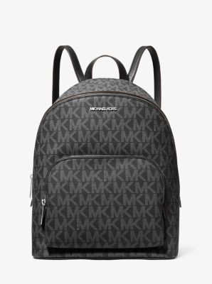 MK Rucksack Connie Medium Mit Signature-Logomuster - Schwarz