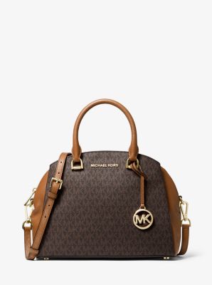 Maxine small logo discount satchel