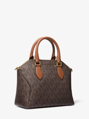 【Michael Kors】CORALINE A4OK♪スリム＆ラージ MK柄トート New Michael Kors Coraline Large Logo and Leather Tote Soft