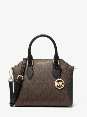 Coraline Medium Logo and Leather Messenger Bag | Michael Kors