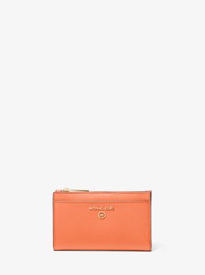 Jet Set Charm Small Saffiano Leather Card Case | Michael