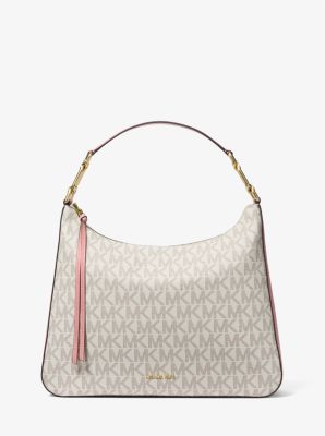 Bolso de hombro Laney grande tipo hobo con logotipo de la marca in PRIMROSE MULTI | Michael Kors