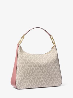 Bolso de hombro Laney grande tipo hobo con logotipo de la marca in PRIMROSE MULTI | Michael Kors