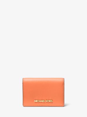 Jet Set Small Saffiano Leather Wallet Michael Kors