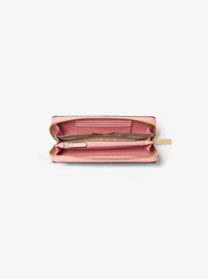 Jet Set Medium Two-Tone Signature Logo Wallet | Michael Kors